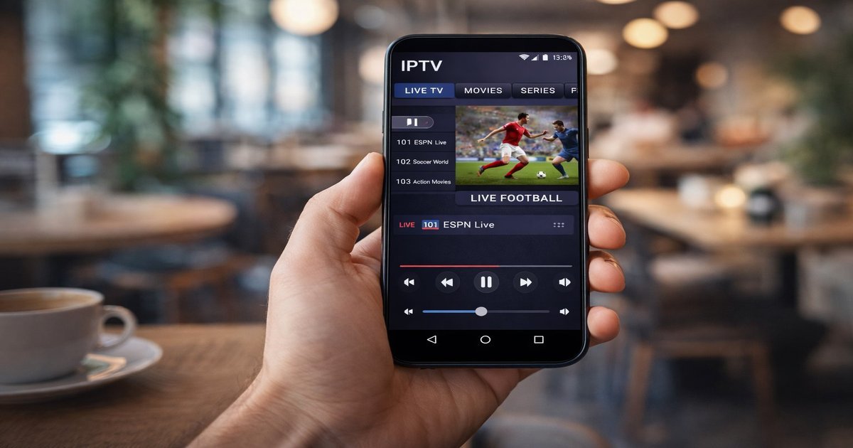 Configuração do app IPTV no smartphone Android