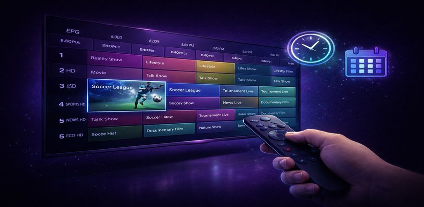 Guia EPG IPTV 2026