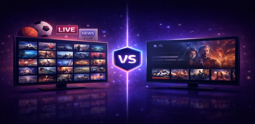 IPTV vs Netflix — Qual é melhor em 2026?