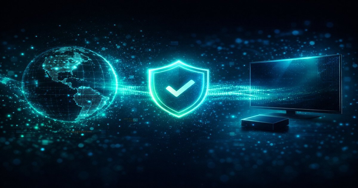 VPN ativo no smartphone a proteger o tráfego streaming IPTV e a privacidade